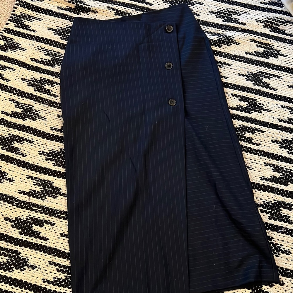 Zara pinstriped pencil skirt